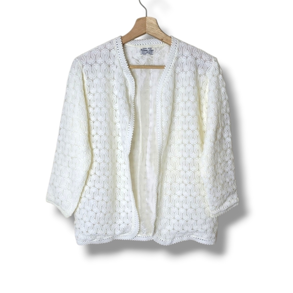 Vintage Vienna Lace Cardigan Sweater Japan